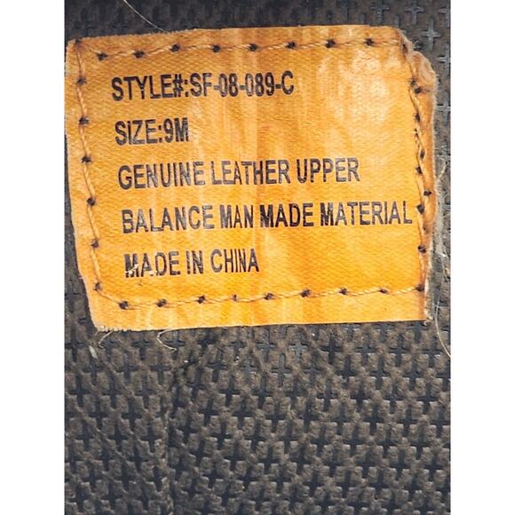 Work Master Boots Mens 9M Leather Workwear Steel Toe Durable Industrial Safety - Picture 3 of 14